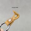 Men's Genuine Leather Car Keychain - Cowhide Creative Finger Ring Buckle with Leather Strap Pendant and Custom Spring Ring.