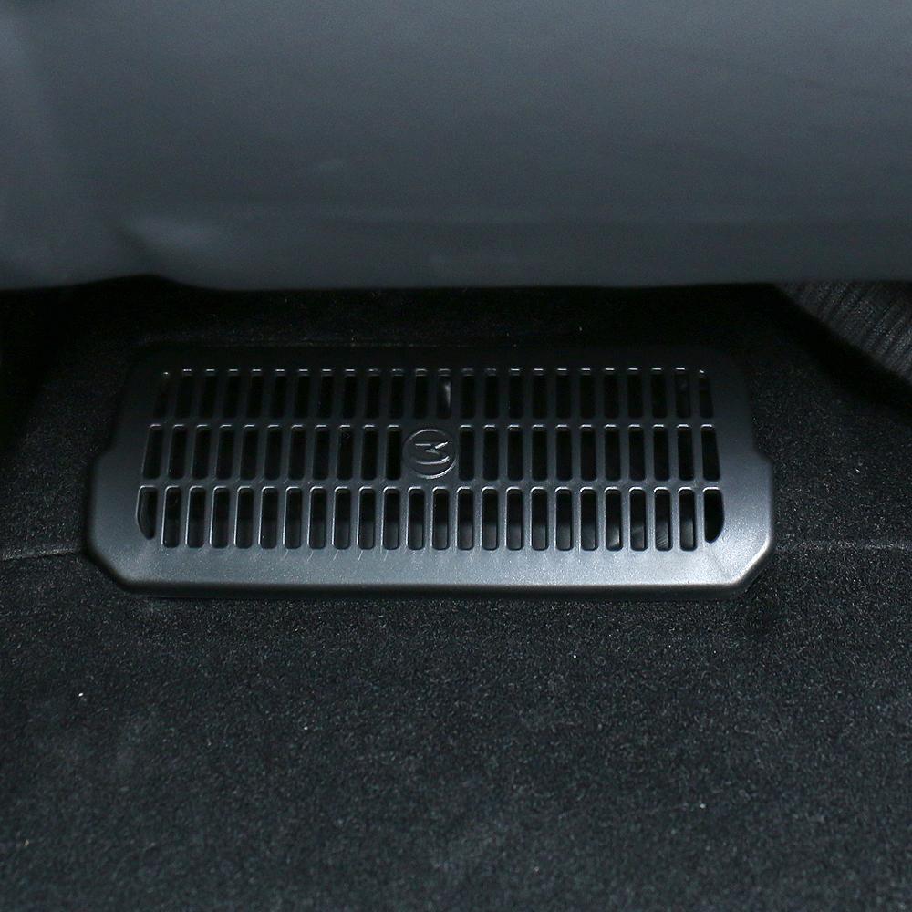 PDJN7 For 2024 Tesla Model 3 Highland Under Seat Rear Air Vent Protect Cover Anti-blocking Backseat Outlet Grille Protector Accessorie