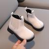 Kids Ankle Boots British Style Girls Short Boots Soild Color  Autumn  Children Leather Boots Versatile Non-slip
