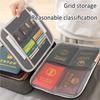 Home Document Storage Bag Large Capacity Household Certificate Passport Card Bag Folder Archive Organizing Storage Bag