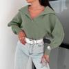 Lässiger, locker sitzender Damen-Pullover mit offenem Halsausschnitt