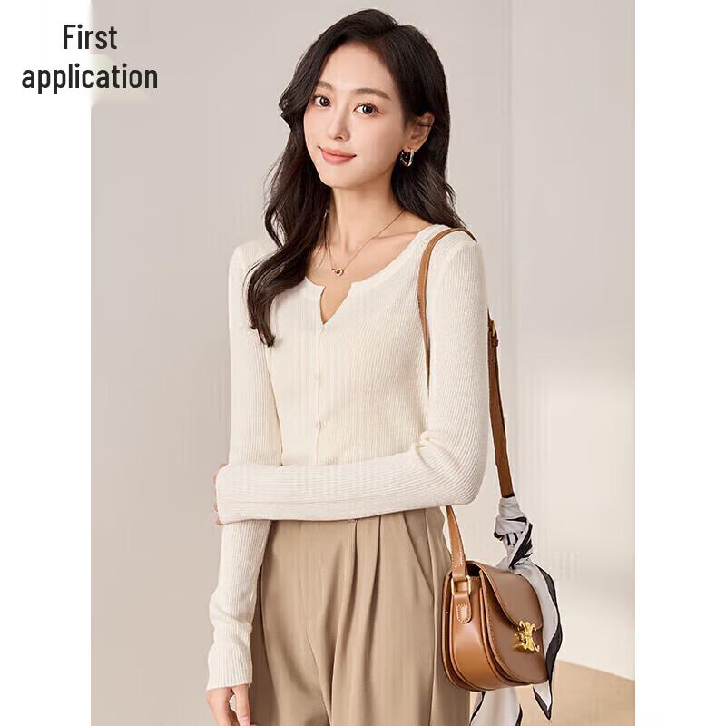 Women s Basic Solid Knit Cardigan L
