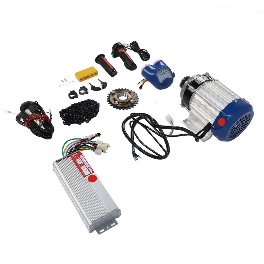 48V Direct Current 1000W Electric Brushless Motor Kit Low Noise Motor Controller Front Light Sprocket Chain Twist