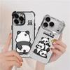 Cartoon Cute Panda Phone Cover Case for Apple iPhone 17 Pro Max 15 11 Air 13 16 Pro 12 Plus 16e 14