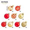 Christmas Ball 4cm Christmas 50 European Christmas Tree Ornaments Pendant Plastic Ball Snowflake Charm
