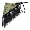 Chinese Style Triangular Waist Belt Printing Mini Apron Fashion Bohemia Wide Waistband  Streetwear