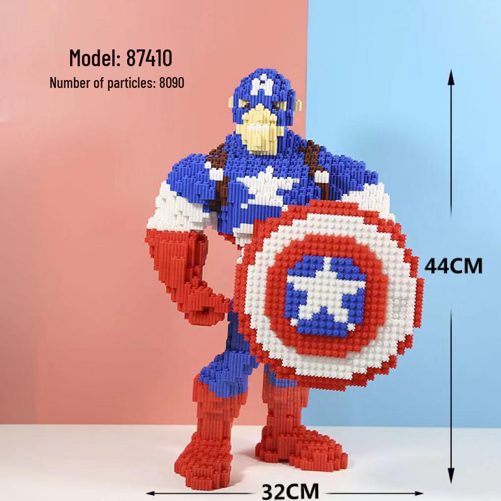 Girls' Compatible Lego: Violent Bear Building Block Series - Educational Micro-Block Interlocking Toys & Gifts
