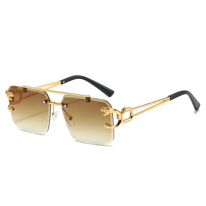 JYL TS Sunglasses UV Protection Leopard Frameless Driving/1228