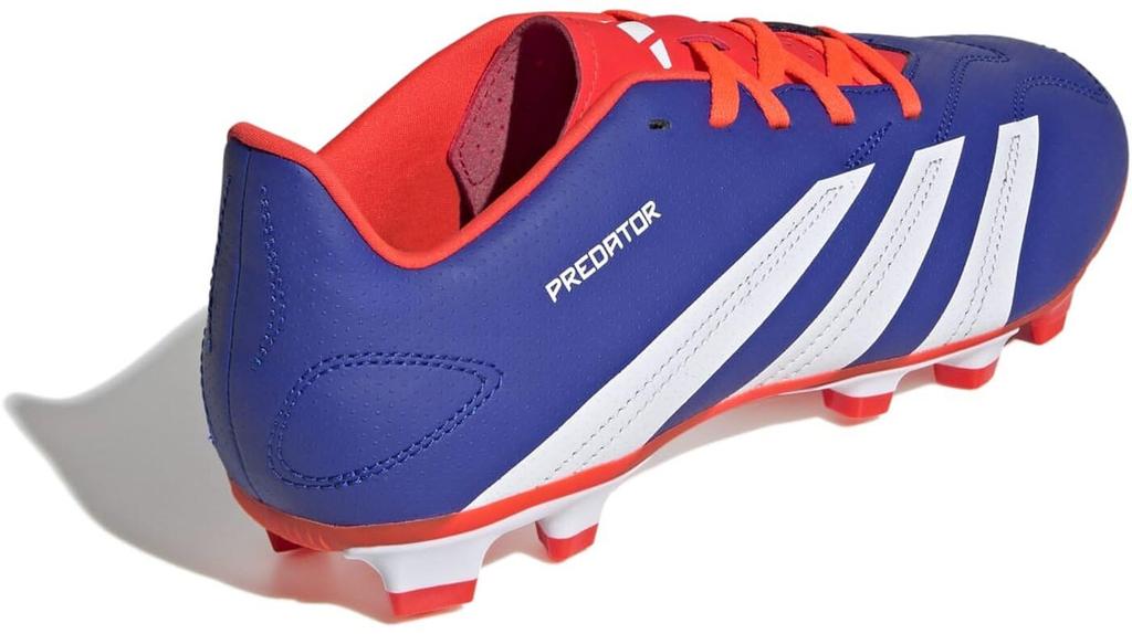 Adidas Predator Club FxG Soccer Unisex Lucid Red Size Cleats, Adult, NIR98, Blue/Footwear White/Solar (IF6344), 26.5cm