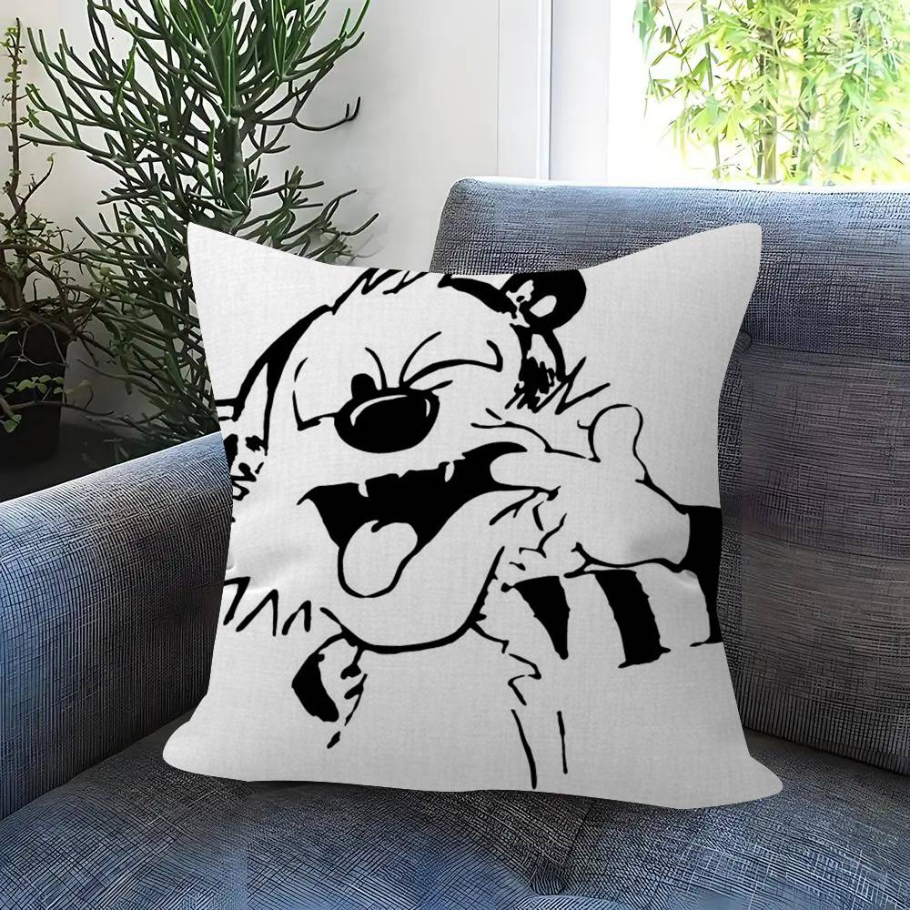 Anime C-Calvin And H-Hobbes Cushion Cover Car Throw Pillow Case For Sofa Car Christmas Gift