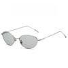 Korean Gold Cat Eye Sunglasses Shaped Frame for For Women Ultra Light Anti Blue Light Flat Lens Temperament Sunglasses Gafas De Sol