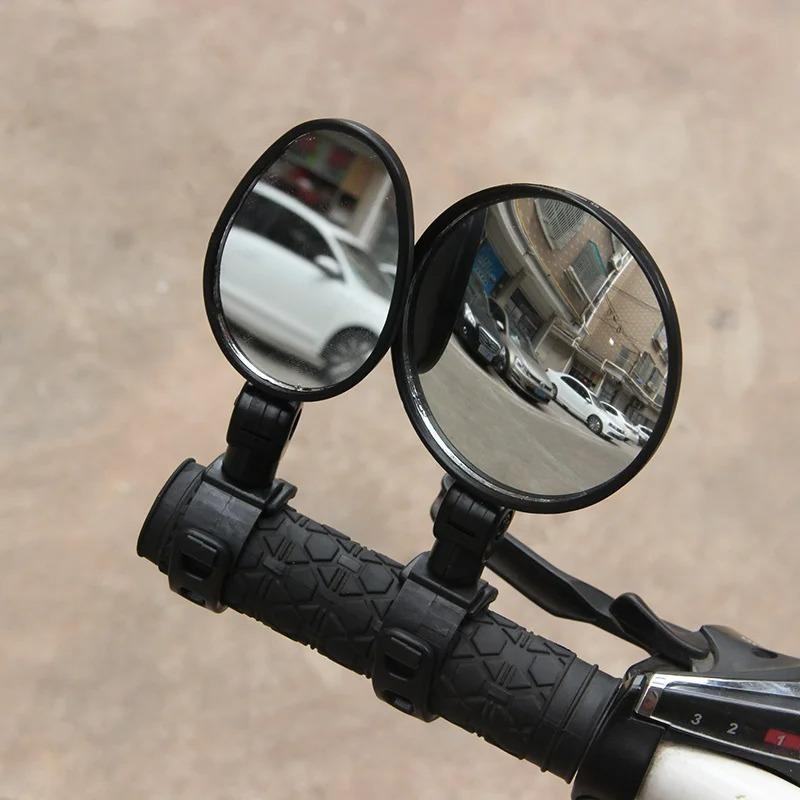 New Bicycle Rearview Mirror 360 Degree Rotation Auxiliary Convex Mirror Handlebar Mount Cycling Bike Rear View Mirrors