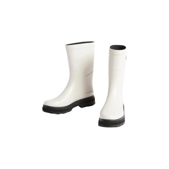 AIGLE Women s [Official] Chunky Heel Mid Rain Rubber Boots Rain Boots