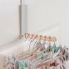 Over The Door Hanger Metal Foldable Rack Heavy Duty Clothing Door Hanger For Coats Scarf Keys Laundry Bedroom Dorm Living Room
