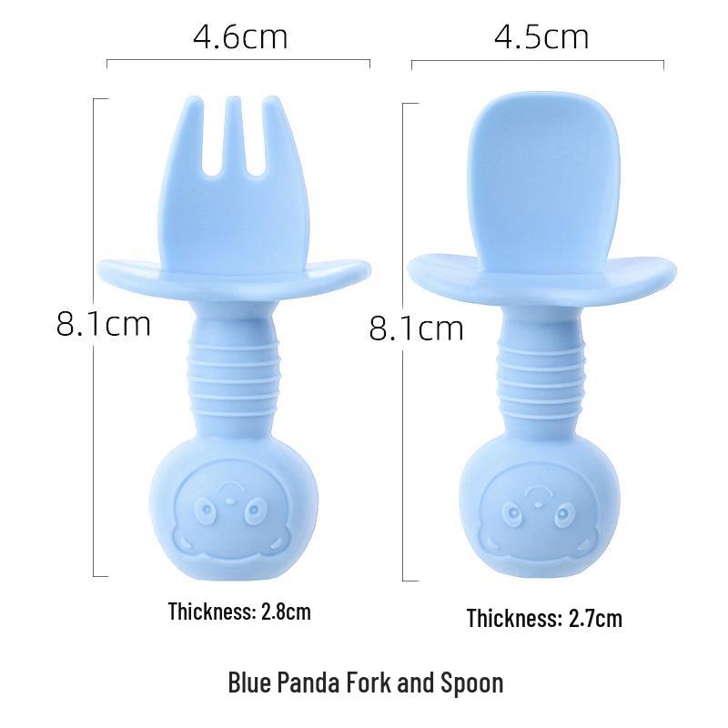 Silicone Suction Cup Placemat & Divided Plate Set for Babies & Toddlers - Includes Fork & Spoon, Food Grade & Heat Resistant.