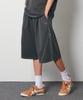 GAKKAI UNIONS One-Chin Cut Pigment Bermuda Shorts Charcoal