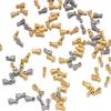 50Pcs/Lot Golden Old Silvery Water Drop Pendant End Beads 2*7 mm For Tail Extender Chain DIY Jewelry Making Findings Accessories