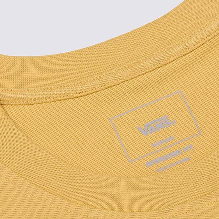 Vans Fashionable Simple Stylish Solid Color Short Sleeve T-Shirt Unisex tops Ochre VN000NMBOC2