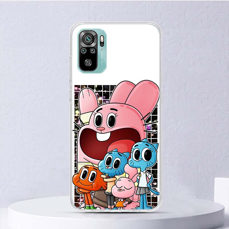 The Amazing World Gumball Soft Case For Xiaomi Redmi Note 14 13 12S 11S 10S 12 Pro Plus Phone Cover 11 10 11E 11T Note14 Shell C
