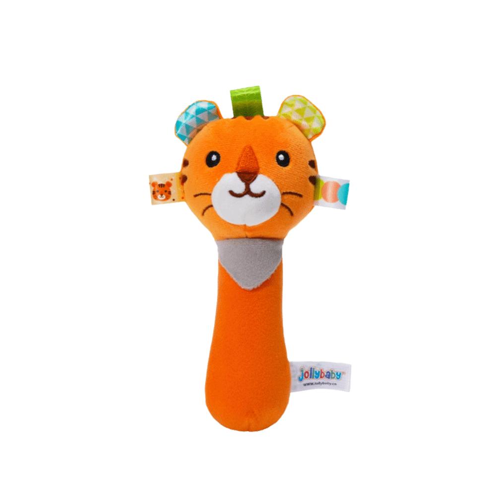 

Soft Plush Soft Stuffed Animal Rattle Squeaky Sound Hand Grip Rattle Plush Toys 0~24 Months Style 1