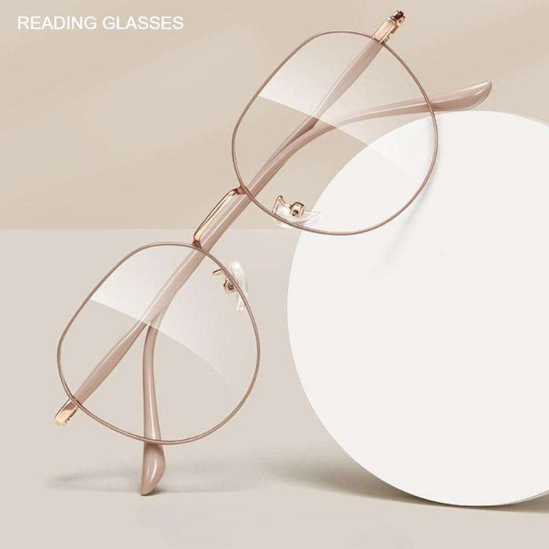

5PCS Fashion Anti Radiation Reading Glasses for Women Anti Blue Light Eyeglasses with Farsighted Degree +1.0 to +4.0 TR 4.0