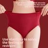 Women's Spring and Autumn New Year Wedding Pure Cotton Red 10A Antibacterial Crotch Non-mark High Waist Underwear