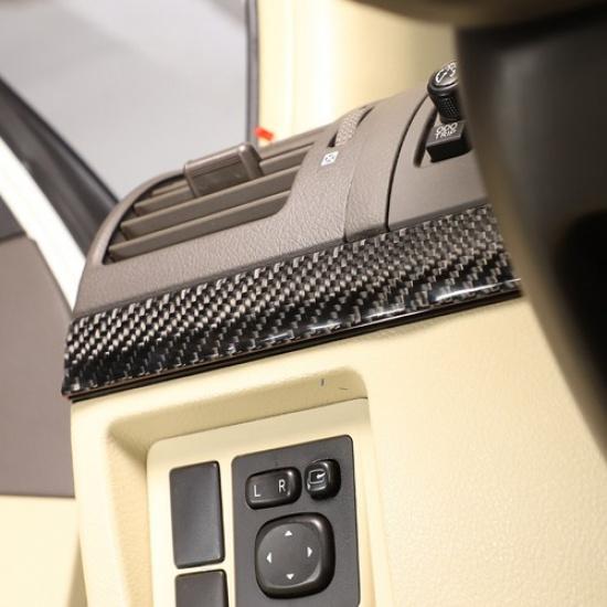 Kohlefaser Armaturenbrett Mittelkonsolenverkleidung für Toyota Land Cruiser Prado 2010-17