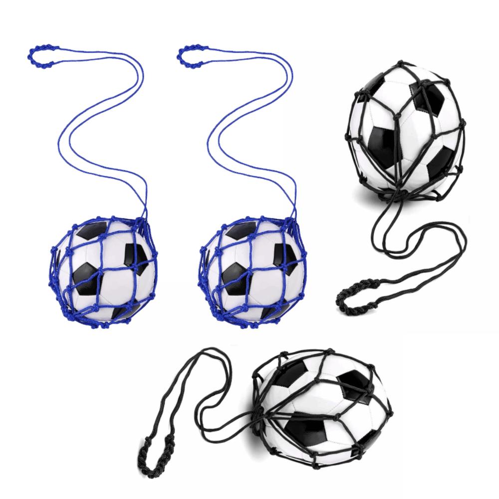 4pcs Elastic Reinforced Nylon Football Kick Trainer Football Juggling Net For Juggling Practice