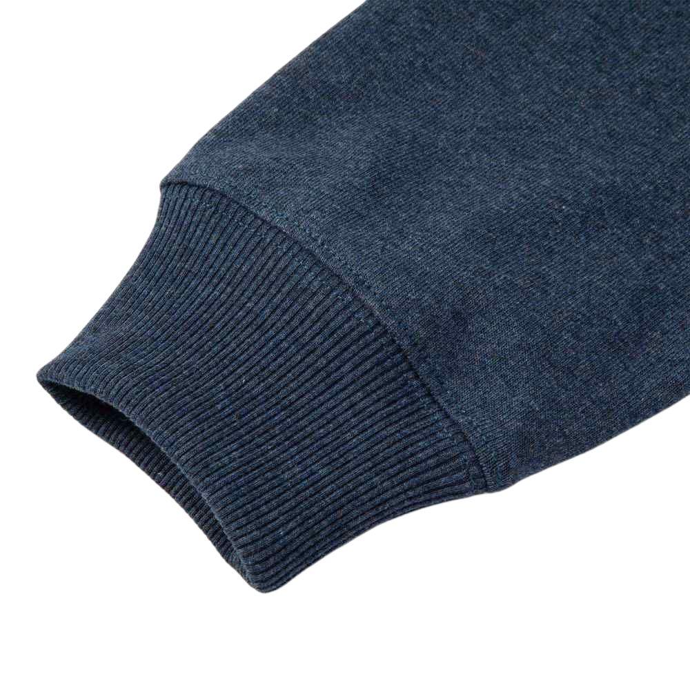 Puma Navy Pack Solid Color Loose Fit One Side Pocket Design Round Neck Long Sleeve T-Shirt Unisex Tops Navy-Blue 623126-16