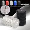 For 4Pcs Car Logo Tire Valve Stems Cap Aluminum Tire Stem Air Valve Cap Accessories GR Sport C-HR Rav4 YARiS Supra