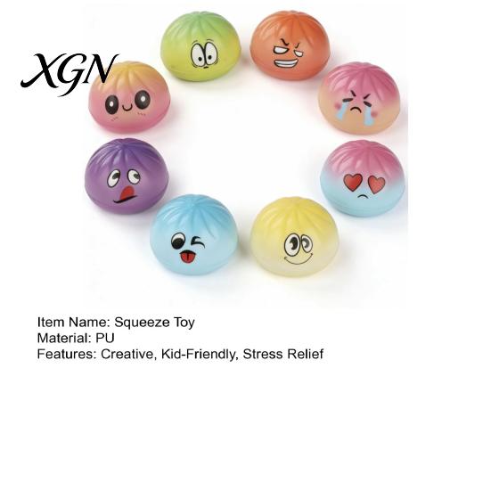 Slow Rebound Ball Steamed Bun Slow-Rising Squeeze Toy Soft PU Fidget for Stress Relief Gift Cute Food-Themed Decompression Gadget Kids Adults Shape