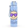 1PC Cool Sun Sunglasses Ocean 750ml Color Plastic Sports Water Bottle Leakproof Flip Straw Lid Suitable for Sports Office Home Use