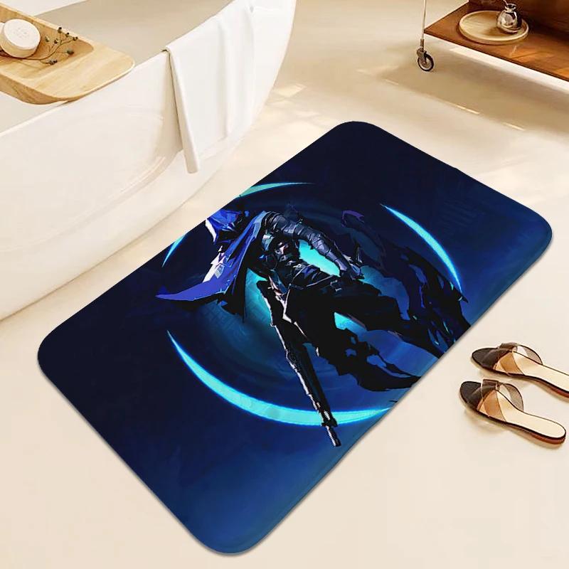 Digital Print Bathroom Mat Valorants Carpet for Bedroom Outdoor Entrance Doormat Sleeping Room Rugs Room Decorating Items