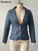 Women's Western Casual Patchwork Jacket Coat with Pockets with Fall Winter