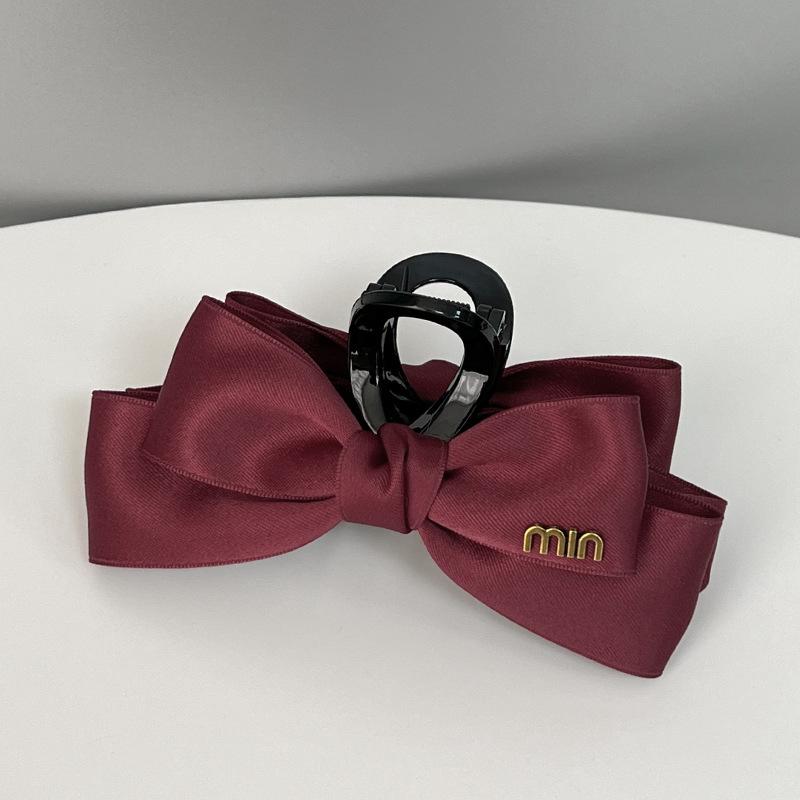 2023 Stylish Runaway Princess Bow Hair Clip: Double-Sided Shark Claw Hairpin