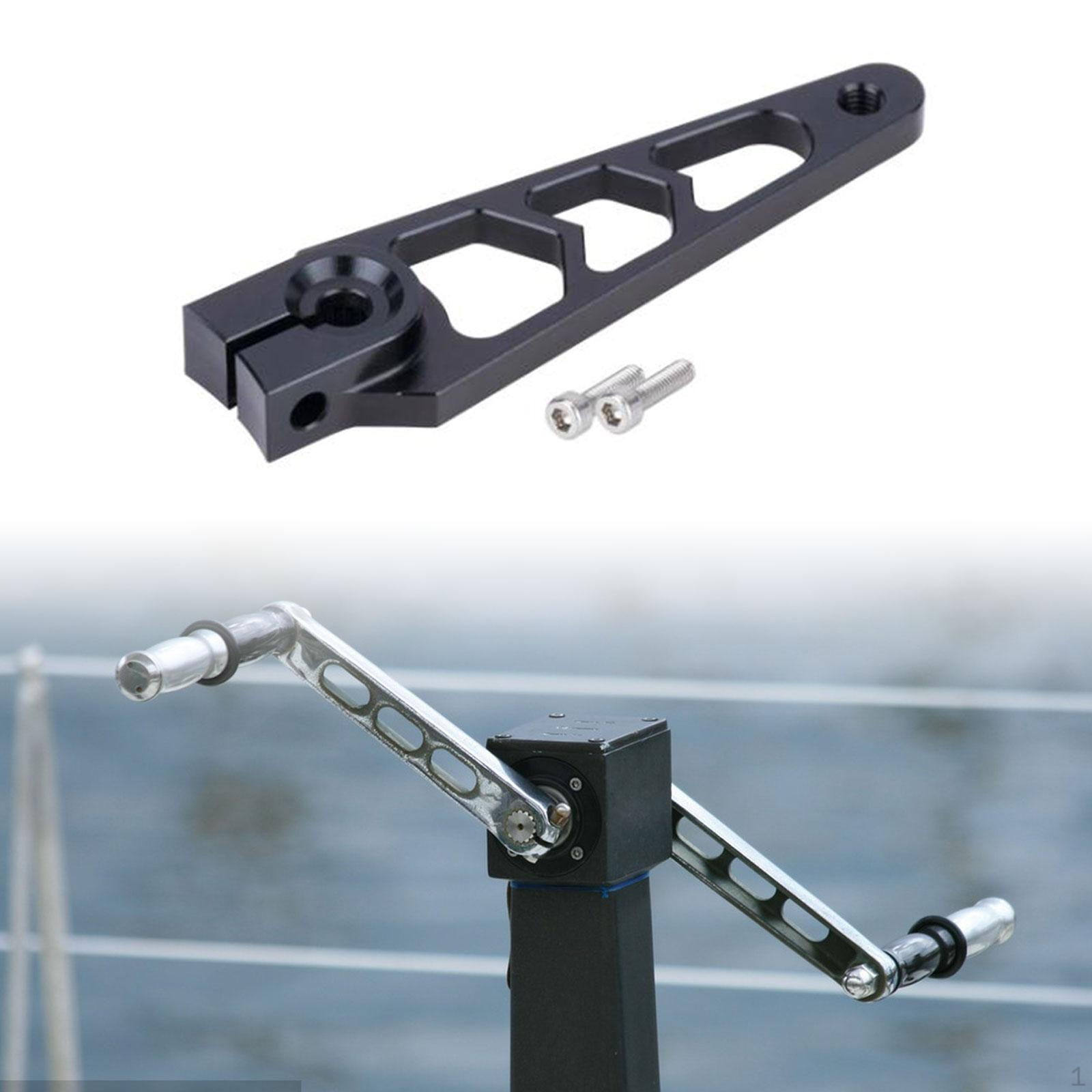 

25T Servo Rocker Arm Aluminum Alloy Accessories Easy to Install DIY Replacement Lightweight Long чорний