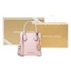 Michael Kors Borsa a fisarmonica Mk Mercer Classic Vintage Monocolore da pendolare Borsa a spalla da donna Rosa 35S1GM9T0L-648
