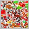 50pcs Waterproof Ant Cartoon Animal Stickers for Kids' Scrapbooking & Water Bottles