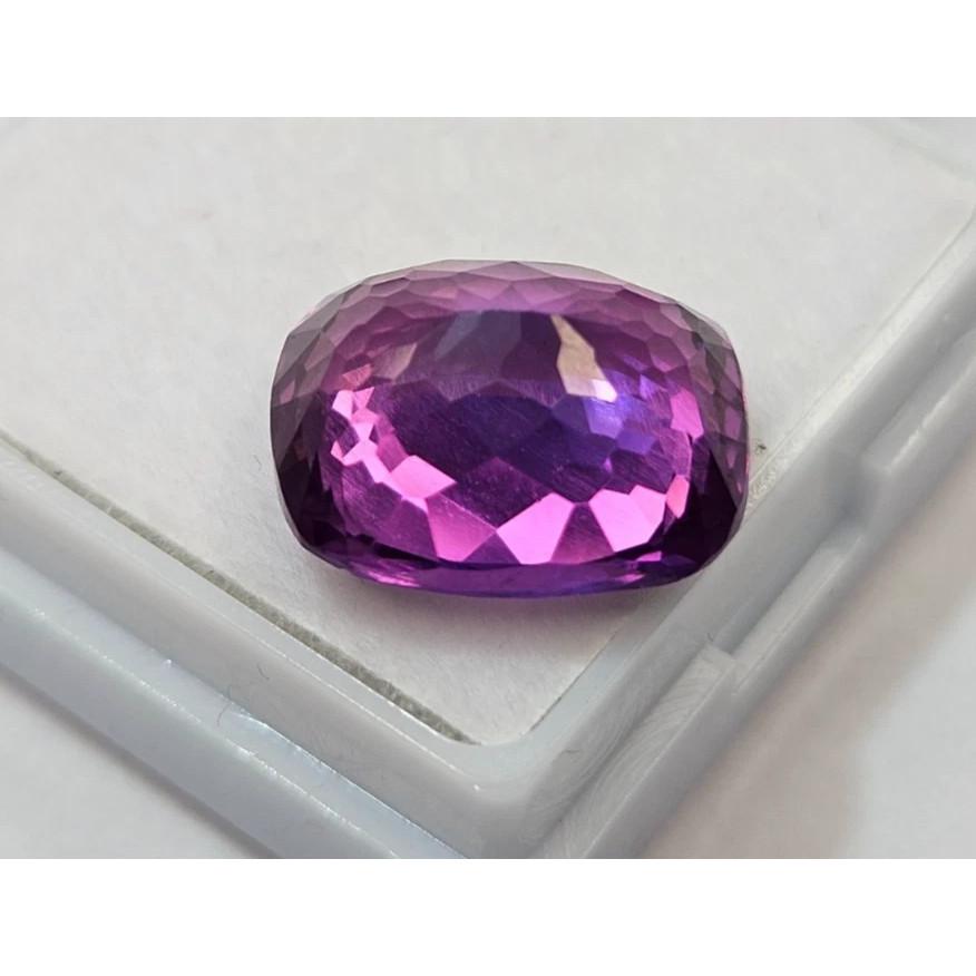Fabulous Sapphire Purple Pink Cushion Cut 10 Ct Certified Loose Gemstone