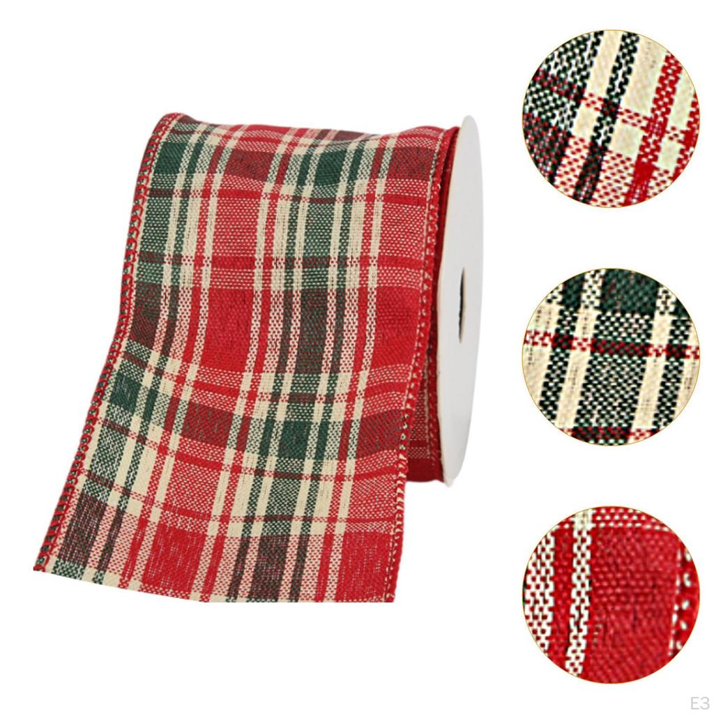 Christmas Decoration Ribbon, Gift Wrapping Creative Wired Edge Holiday Decorative