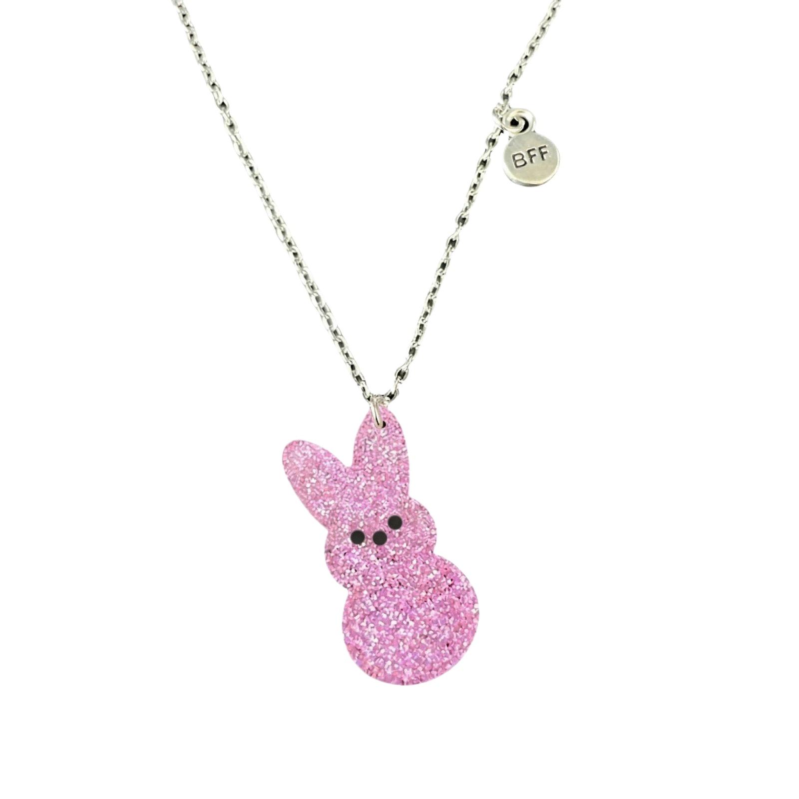 

Source Easter Jewelry For Children, Cute Stainless Steel Bunny Friendship Multi-color Sparkly Necklace One Size светло-розовый