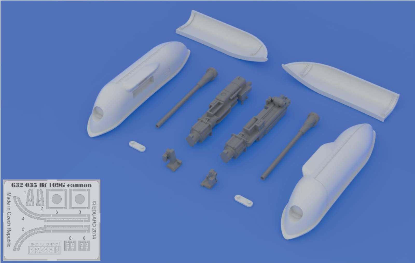 

Eduard Bf 109G machine gun pack for level 1/32