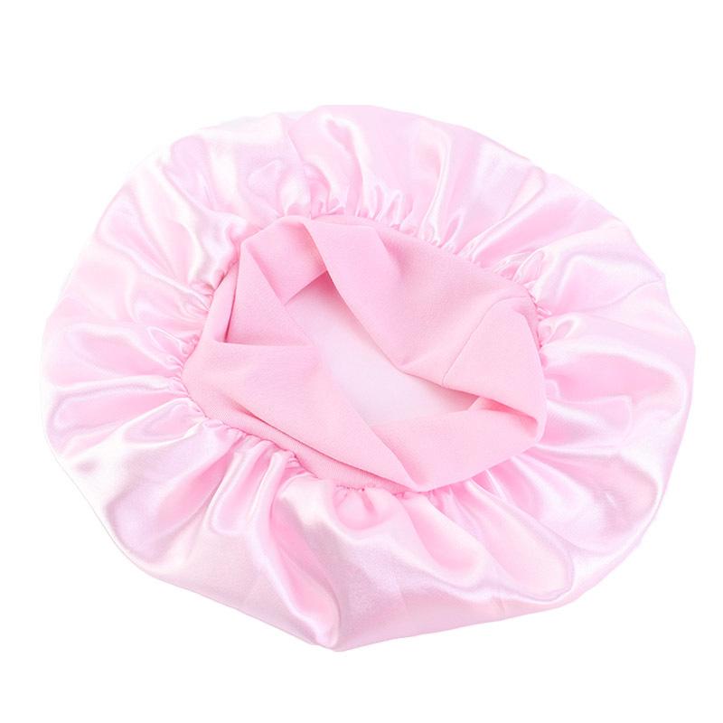 Children's candy-colored elastic headband round hat, nightcap, comfortable and breathable baby hair care hat, shower cap K-21