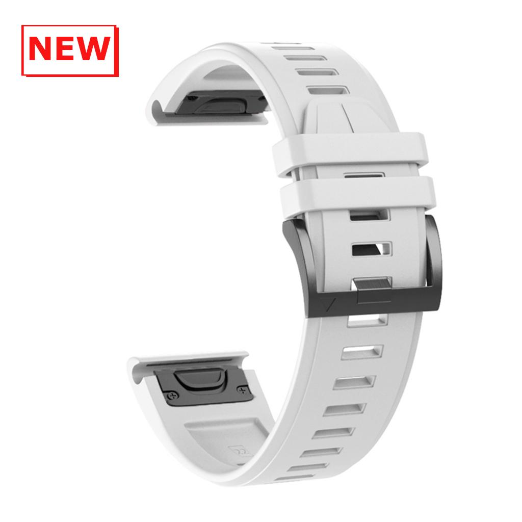 Cinturino in Silicone da 22 mm 26 mm per Garmin Instinct 3 2X Solar Band Fenix E 8 7 7X 6X 6 Pro/Quatix 7 6 5 3/Enduro 3 2 Braccialetto QuickFit