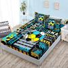 Three-Piece Mattress, Mattress Cover, Football Sports Mattress Protective Cover.