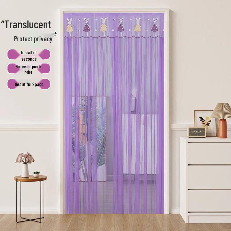 Magnetic No-Drill Anti-Mosquito Door Curtain with Automatic Closing