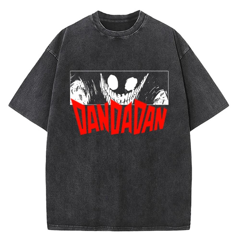 Dandadan Okarun T-Shirt Herren Japanisches Anime T-Shirt Cartoon Hohe Qualität Baumwolle T-Shirt Ästhetisches Mode T-Shirt Männlich