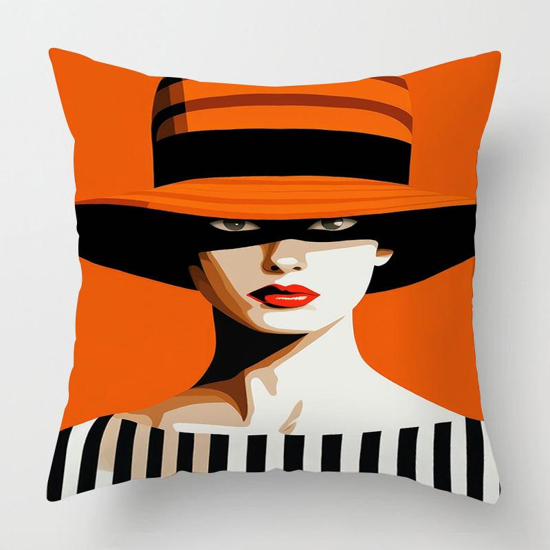 

Скандинавский стиль Абстрактное искусство Фигура Наволочка 40x 40см Гостиная Диван Декоративная наволочка Комната Декоративная Эстетика 40x40cm 16x16in