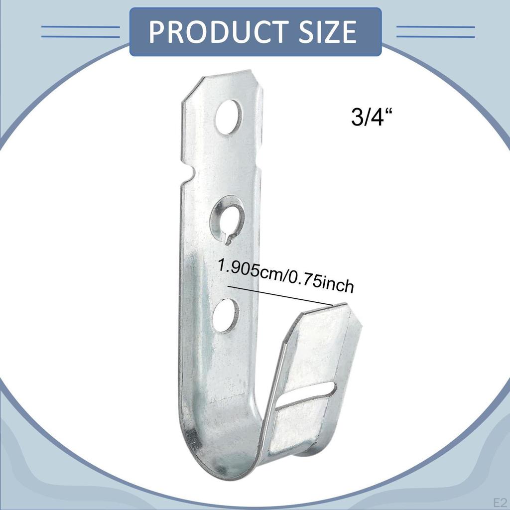 10 Cable Clips, J-hooks, Management, Household Items, Hangers, Garage Hooks for Home,