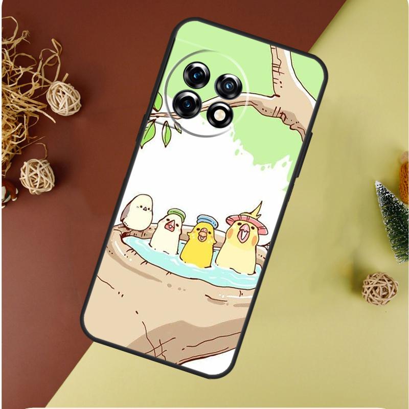 Chubby Cockatiel Parrot Bird For OnePlus Nord CE 4 3 2 Lite N20 N30 9 10 Pro 8T 9RT 10T 10R 13R 12R 11 12 13 Phone Case